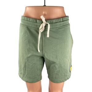 Eubi Women's Green Cotton High Rise Casual Activewear Athletic Sweat Shorts Sz M